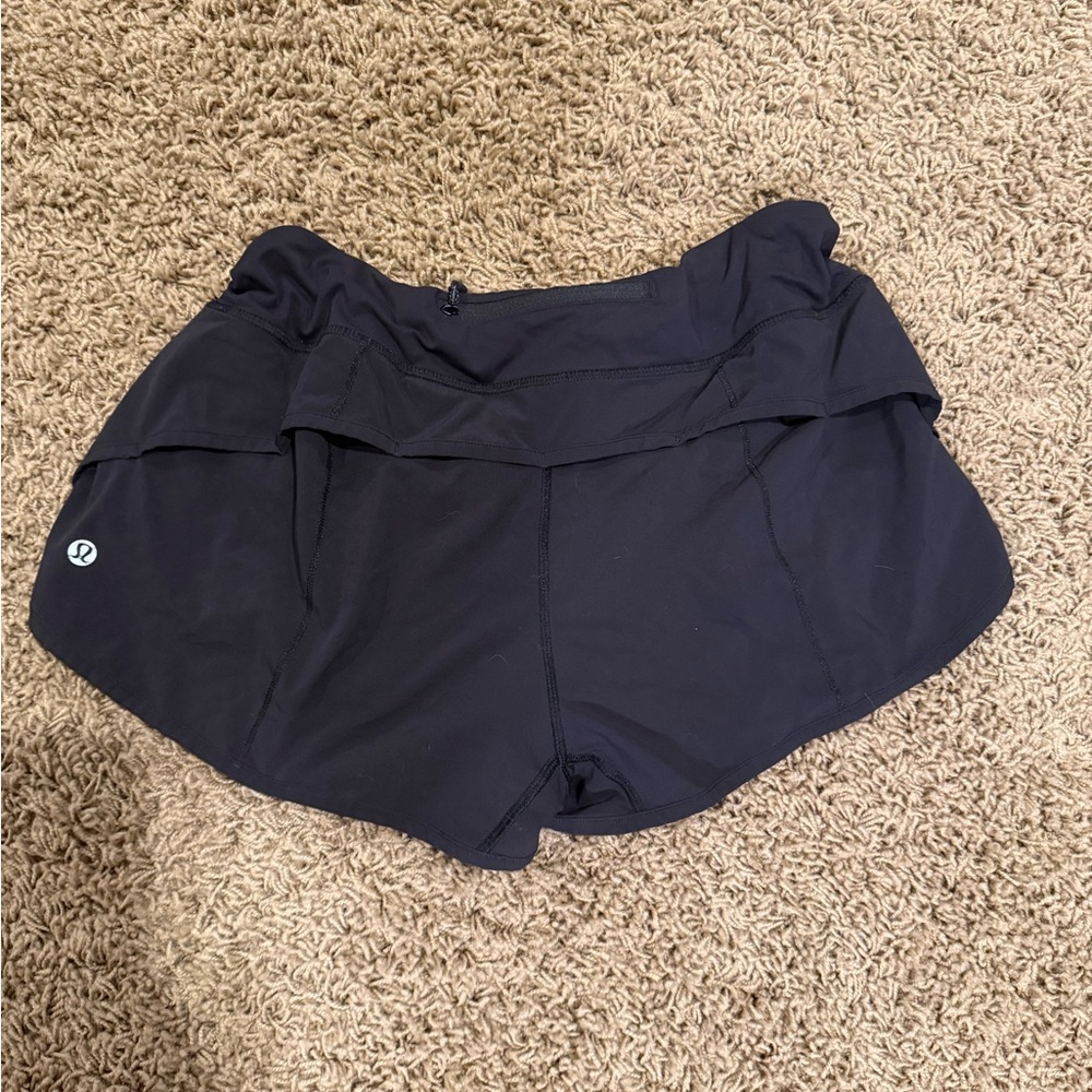 Lululemon Athletica Black Athletic Shorts Lightweight Moisture-Wicking - Picture 7 of 8